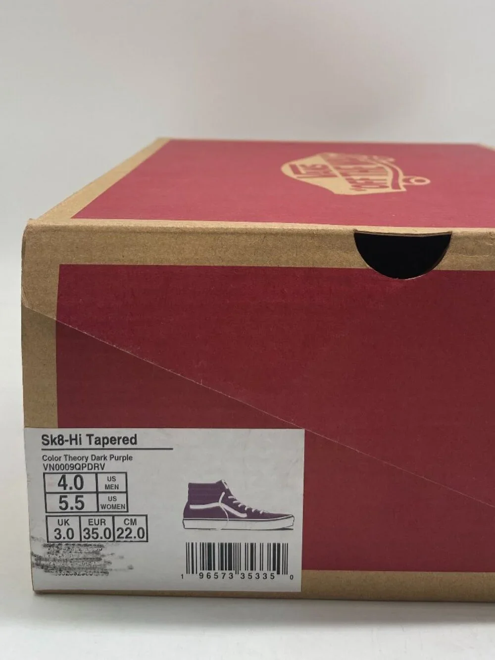 VANS SK8-HI TAPERED DARK PURPLE US WOMEN SIZE 5.5